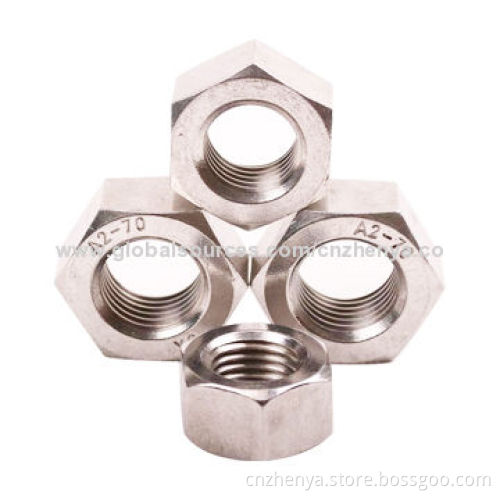 DIN934 Hex Bolt Nuts with Polished, Zinc-plated, Surface Treatment